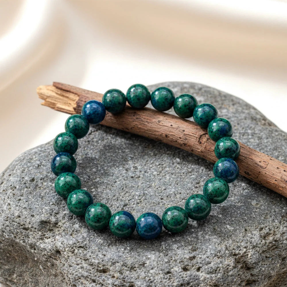 Azurite Natural Stone Bracelet For Encouraging Positivity