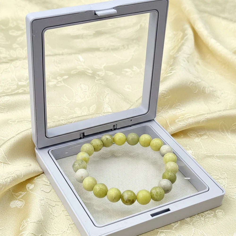 Yellow Jasper natural stone bracelet detail