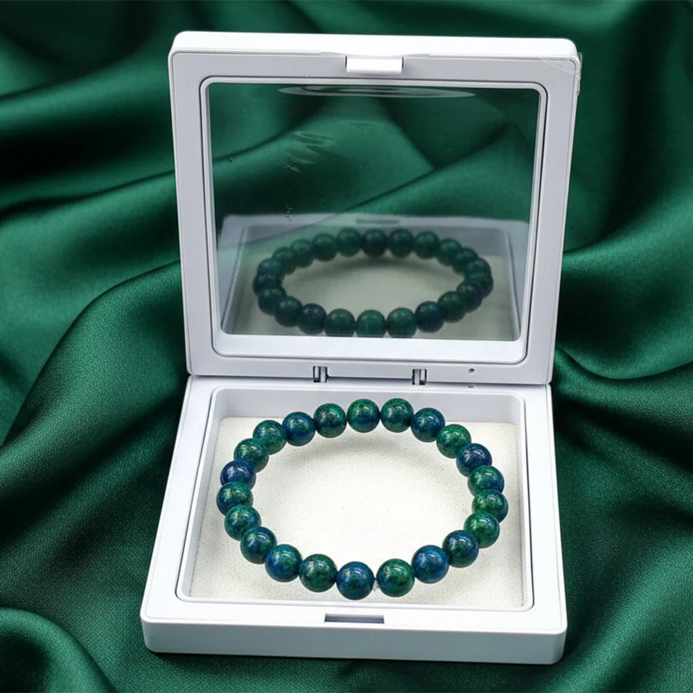 Natural Azurite bracelet detail