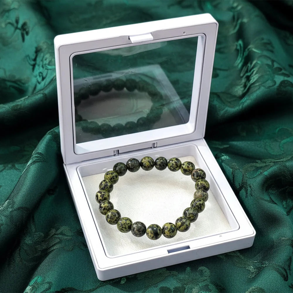 Black Serpentine bracelet worn with an everyday outfit