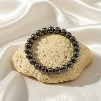 Pyrite Natural Stone Money Magnet Bracelet