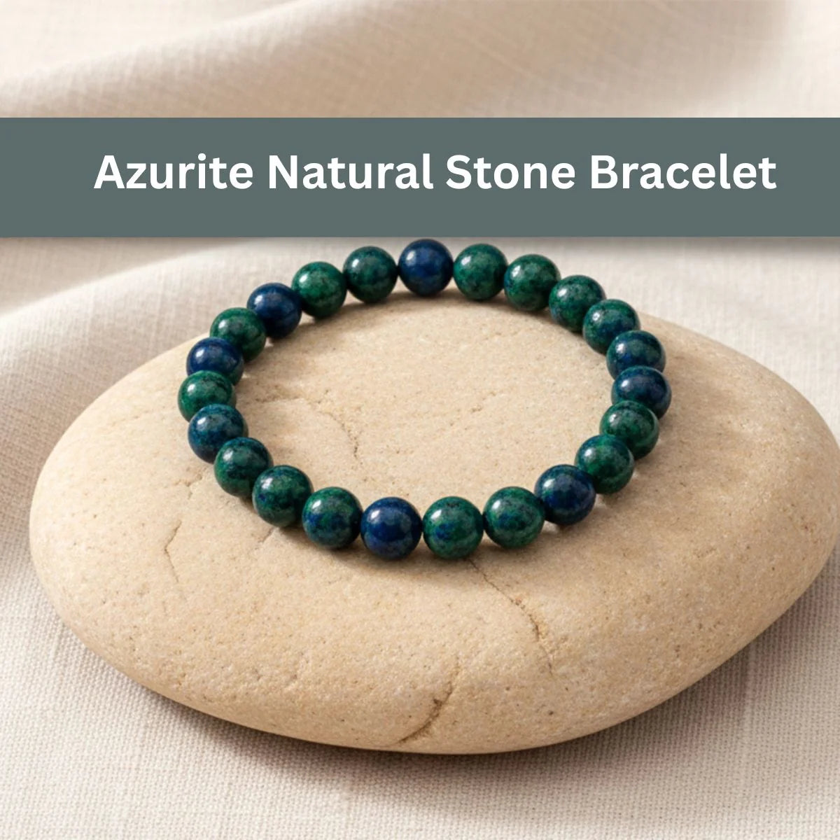 Azurite Natural Stone Bracelet For Encouraging Positivity