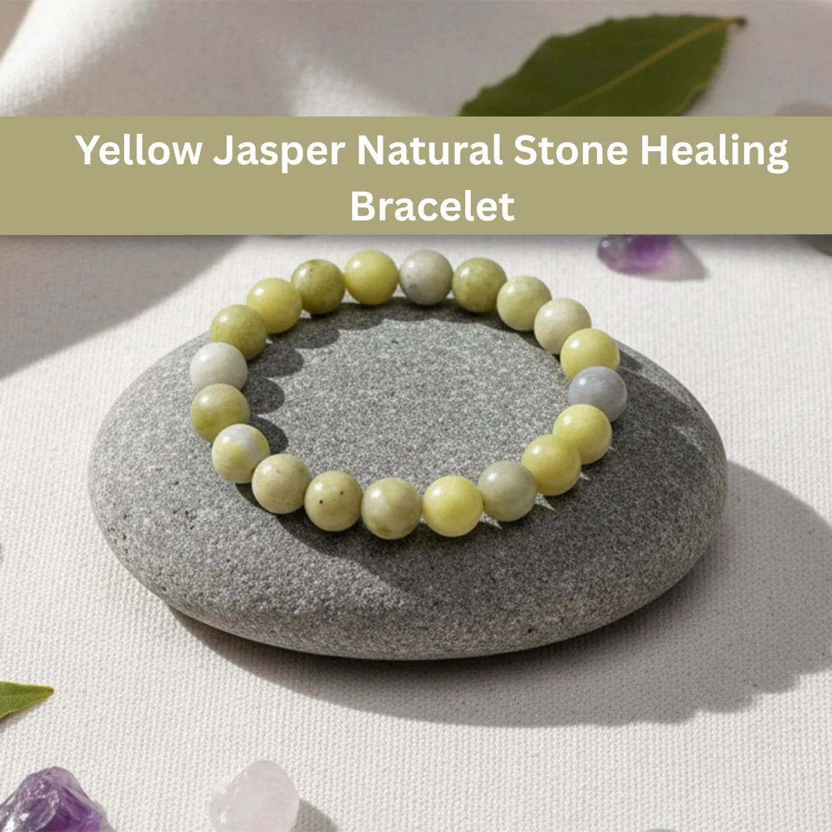 Yellow Jasper Natural Stone Healing Bracelet
