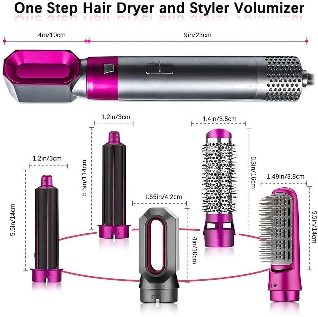 Kukuno 5-in-1 Hair Styling Tool – Dryer, Curler & Volumizer - Femme Bazaar