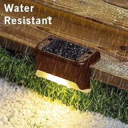 Solar Deck Lights (Pack of 4) – Weatherproof LED Lights for Outdoor Stairs, Patio & Garden - Femme Bazaar