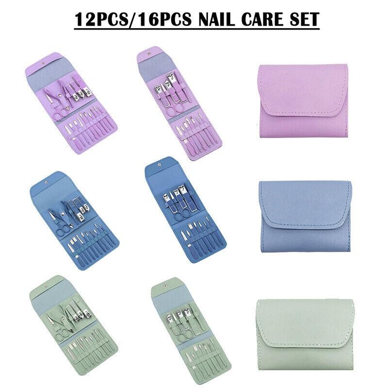 12-in-1 Manicure & Pedicure Kit for Women – Nail Care Set with Travel Case - Femme Bazaar