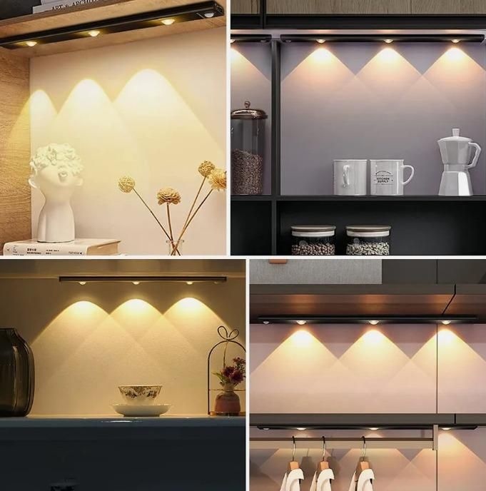 LED Motion Sensor Cabinet Light – USB Rechargeable, Wireless, Dimmable & Smart Stick-On Light - Femme Bazaar