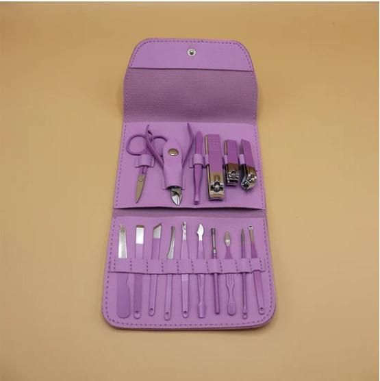12-in-1 Manicure & Pedicure Kit for Women – Nail Care Set with Travel Case - Femme Bazaar