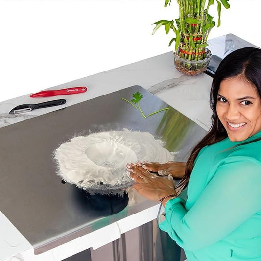 Stainless Steel Chopping Board (35x31cm) - Femme Bazaar