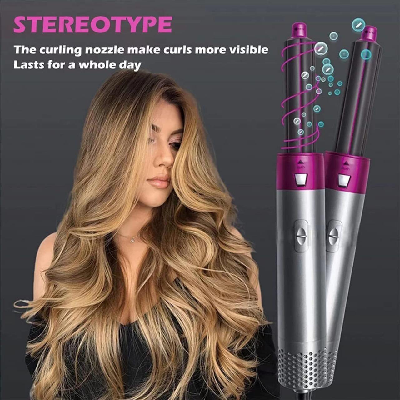 Kukuno 5-in-1 Hair Styling Tool – Dryer, Curler & Volumizer - Femme Bazaar