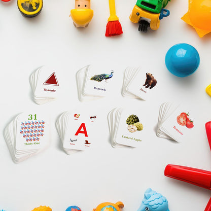 Early Learner Flashcard Set – 224 Durable Educational Learning Cards
