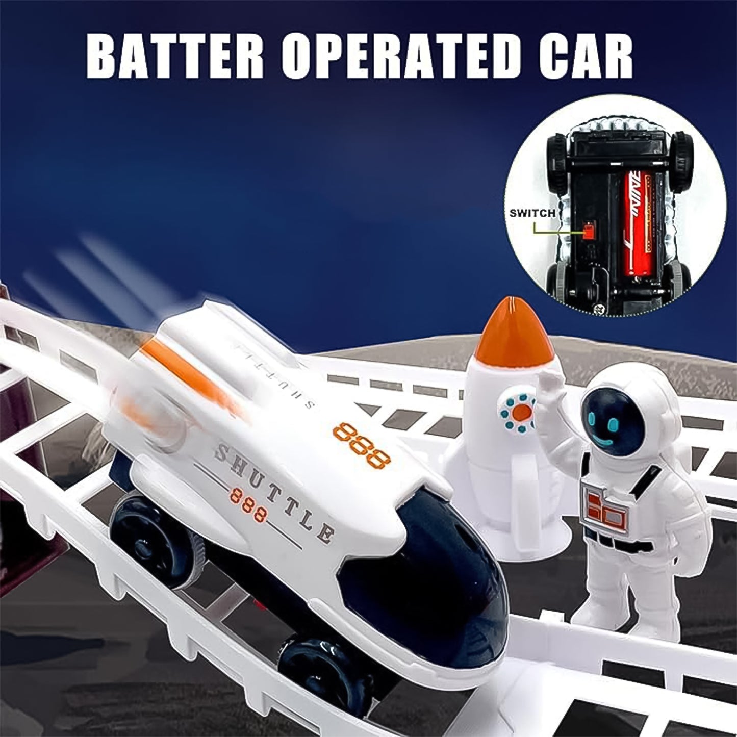 Space Race Track Set – Kids’ Cosmic Adventure Toy