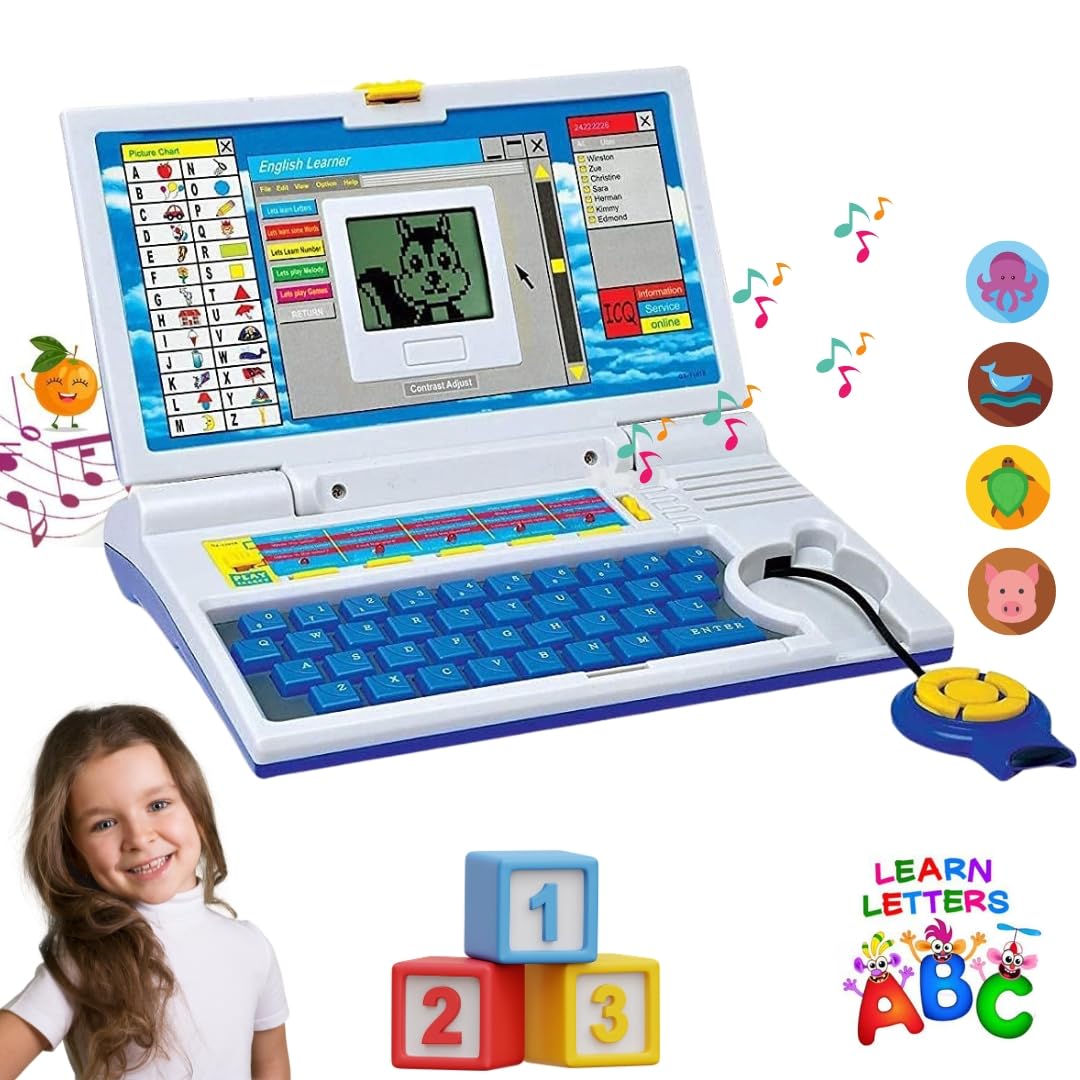 English Learning Laptop Toy – Interactive Educational Activities