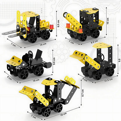 Mecha Racer STEM Kit – 5-in-1 DIY Construction Toy for Kids