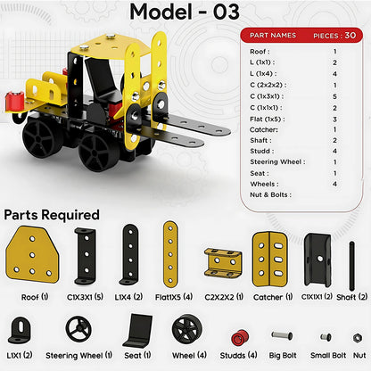 Mecha Racer STEM Kit – 5-in-1 DIY Construction Toy for Kids