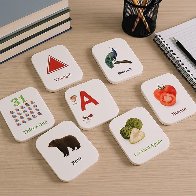 Early Learner Flashcard Set – 224 Durable Educational Learning Cards