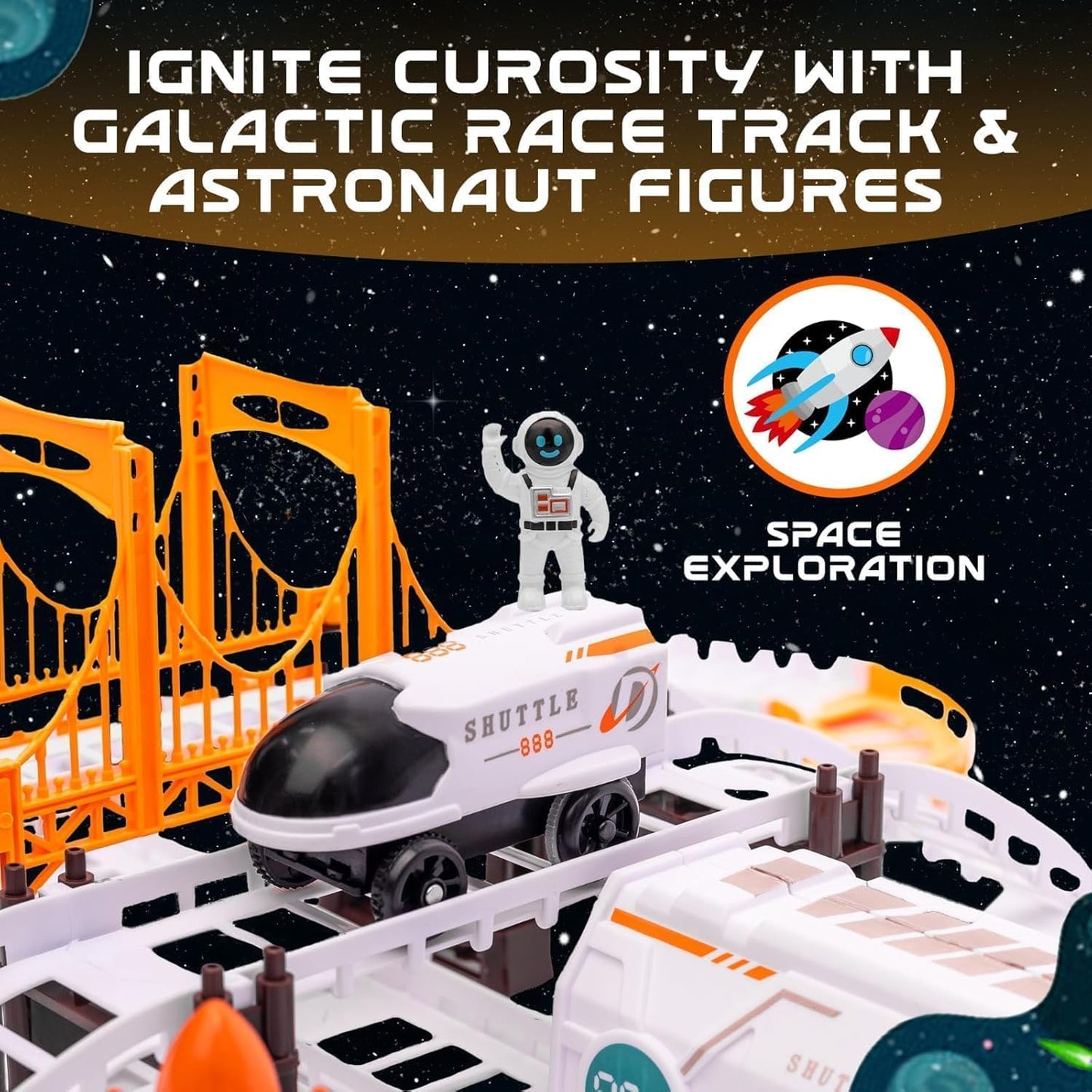 Space Race Track Set – Kids’ Cosmic Adventure Toy