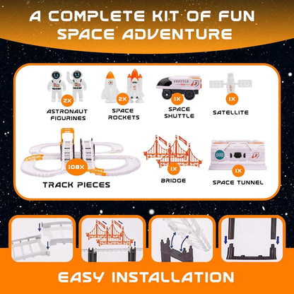 Space Race Track Set – Kids’ Cosmic Adventure Toy