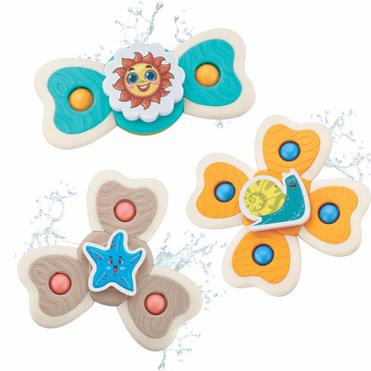 Baby Spinner Toy Set – Sensory Suction Toys for Motor Skills
