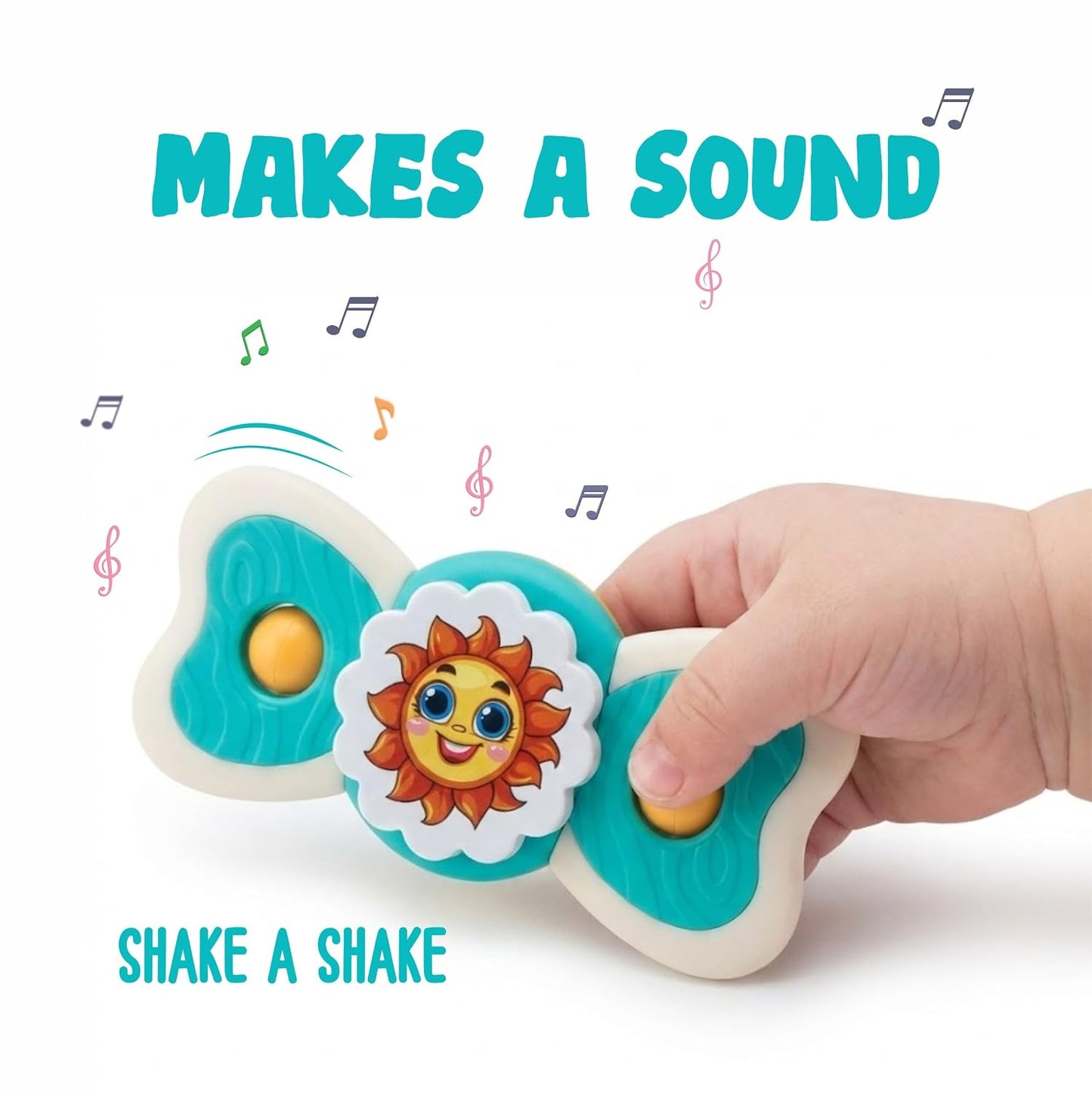 Baby Spinner Toy Set – Sensory Suction Toys for Motor Skills