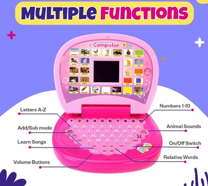 Kids Educational Learning Laptop – Alphabets, Numbers & Music