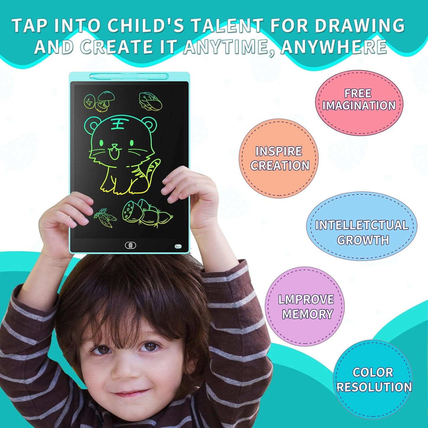 LCD Writing Tablet for Kids