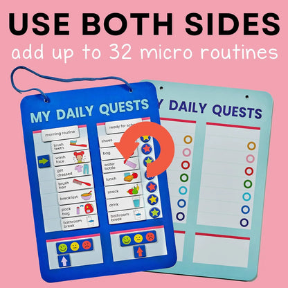 Magnetic Routine Board for Kids – Fun Daily Habit & Activity Tracker