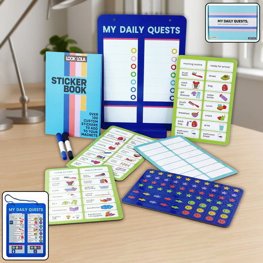 Magnetic Routine Board for Kids – Fun Daily Habit & Activity Tracker
